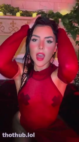 Andrea Botez nude shower video showing off her big breasts!!!